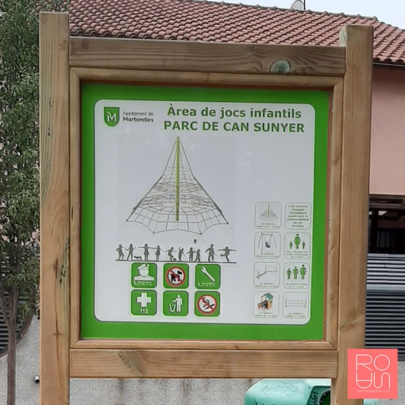 Cartell per parcs infantils ECO